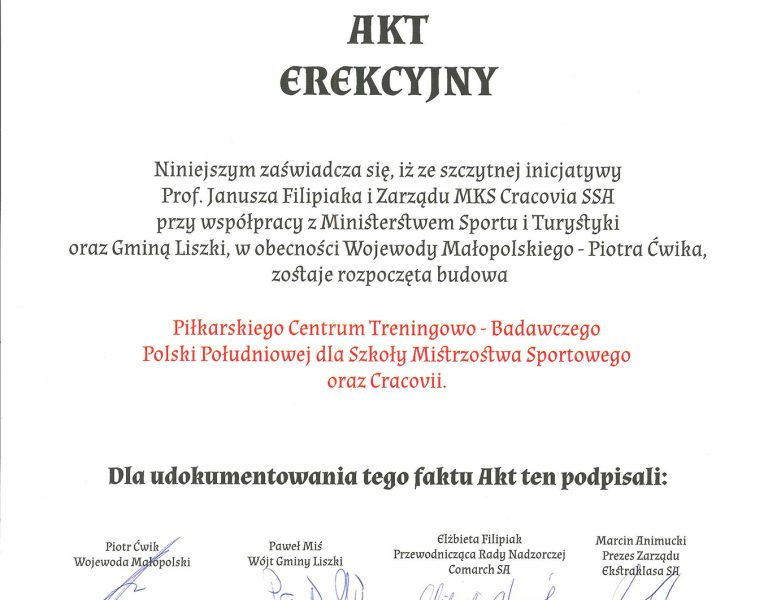 akt erekcyjny