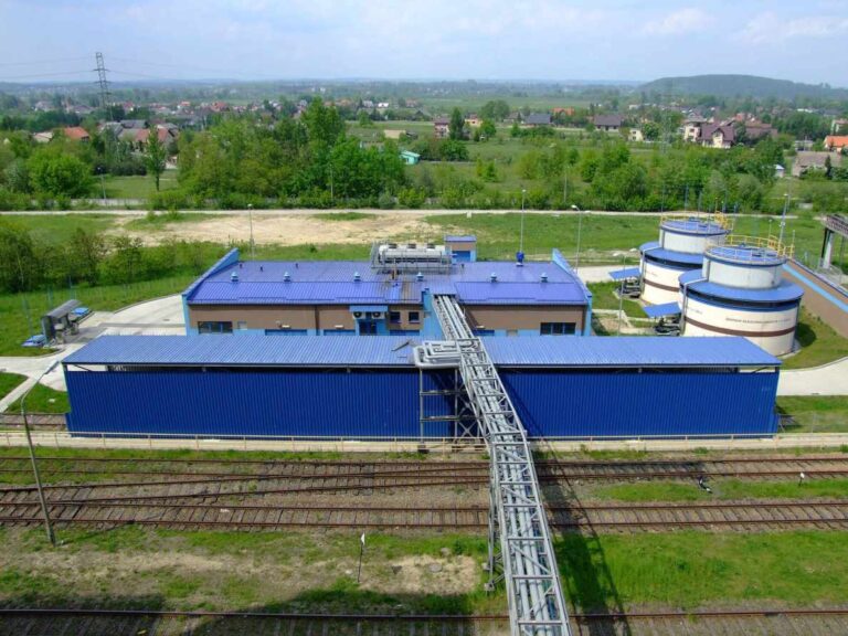 Ekrany akustyczne i pompownia mazutu w Elektrowni Skawina, Skawina